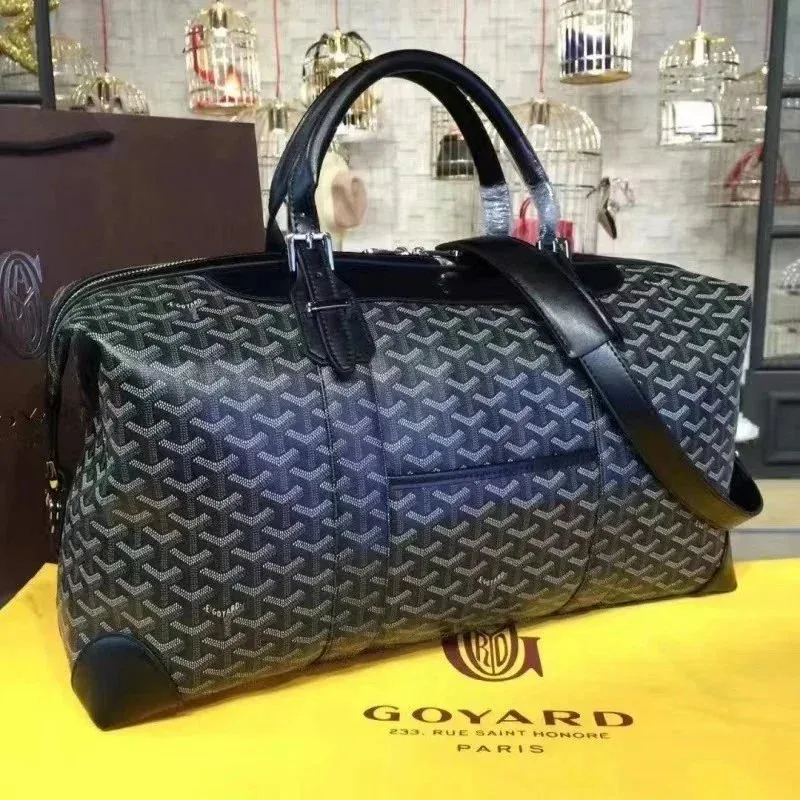 Goyard Saint Louis Monogram Duffle Bag Black