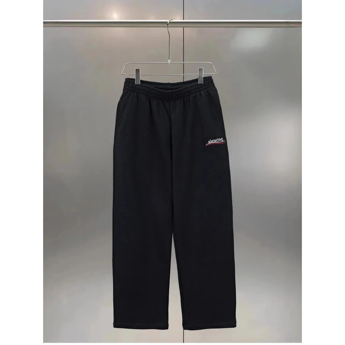 Balenciaga Black Alenciac Logo Sweatpants