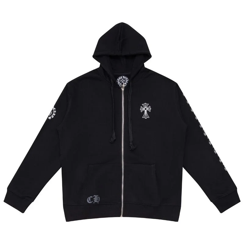 Chrome Hearts CH Plus Zip-Up Hoodie BF5007 Black