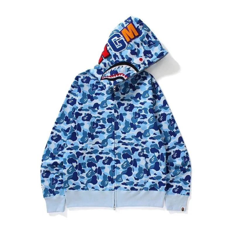 A Bathing Ape BAPE STA Blue Camo Hoodie