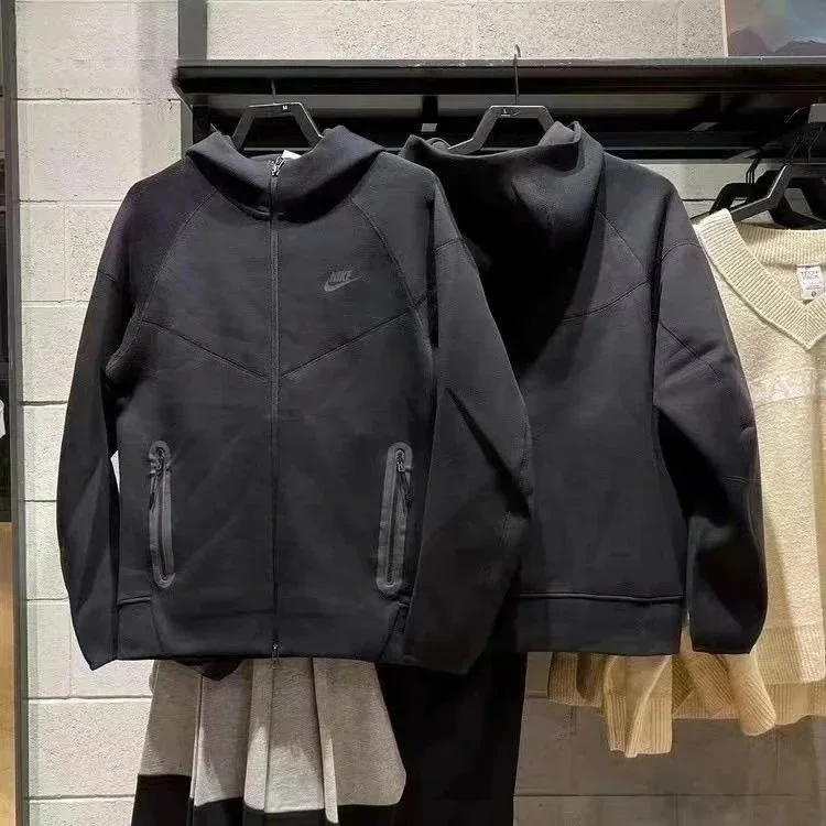 Nike Tech Fleece Black Hoodie Jacket