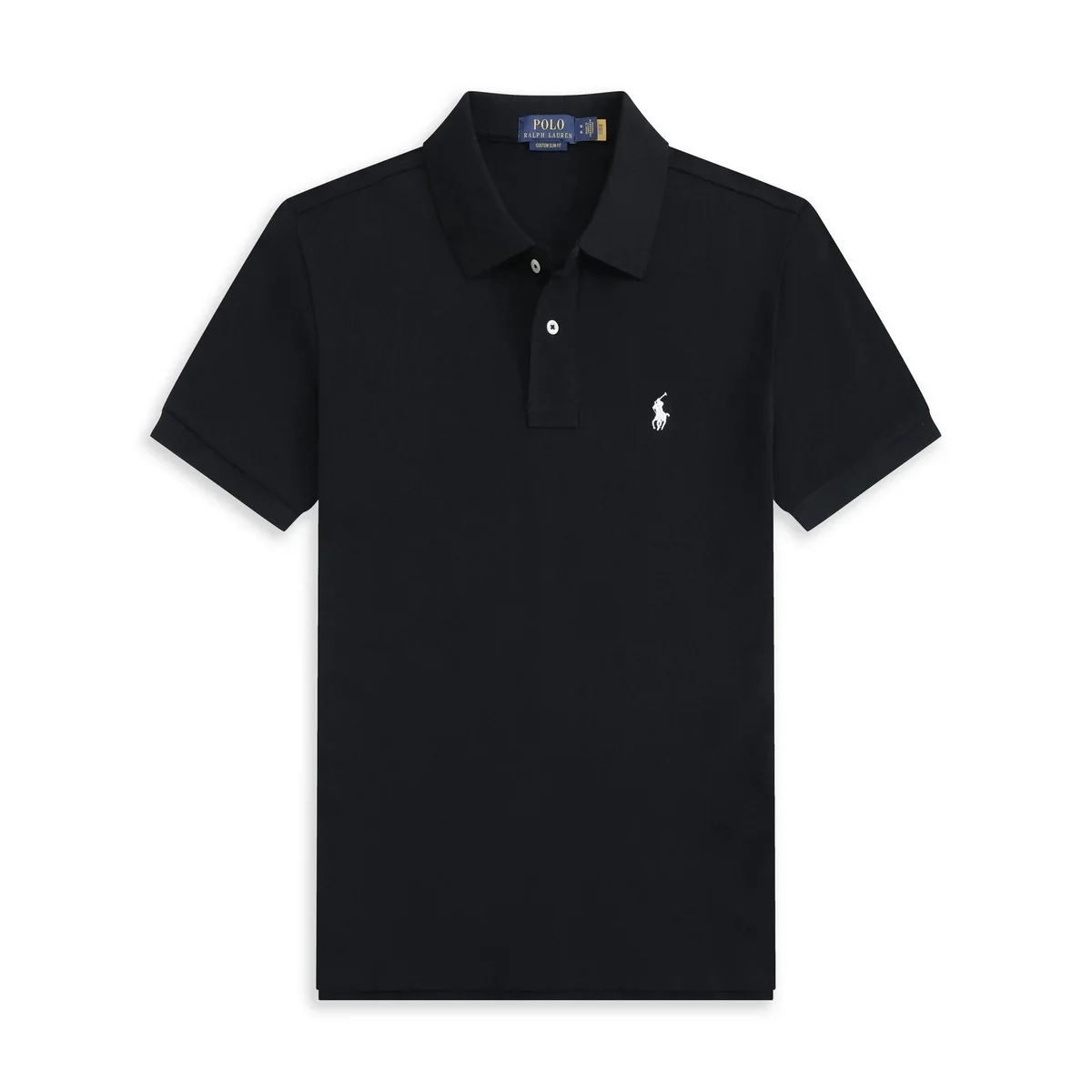 Ralph Lauren Polo Shirt Black Solid T-Shirt