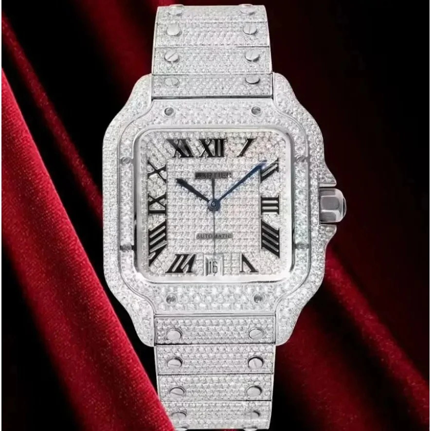 Cartier Santos Automatic Diamond Watch