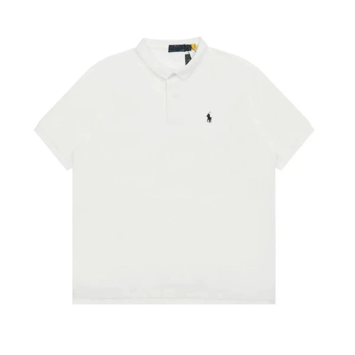 Polo Ralph Lauren White Polo Shirt with Black Pony Logo
