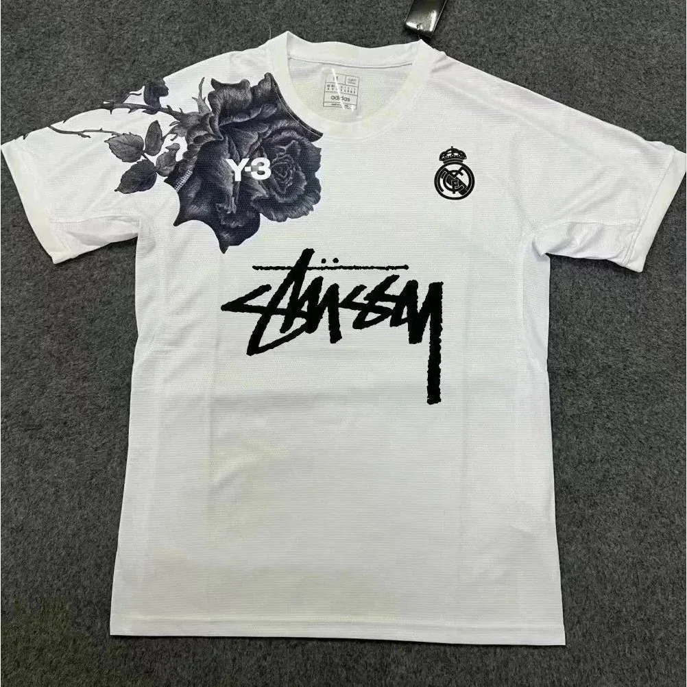 Stussy Y-3 Real Madrid White T-Shirt