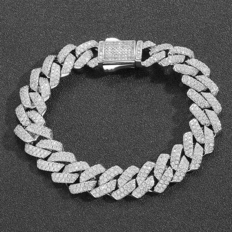 Iced Cuban Link Bracelet Silver