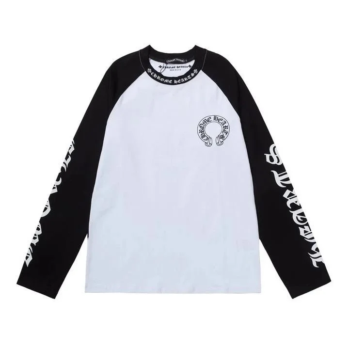 Chrome Hearts CH Cross Long Sleeve T-Shirt Black/White