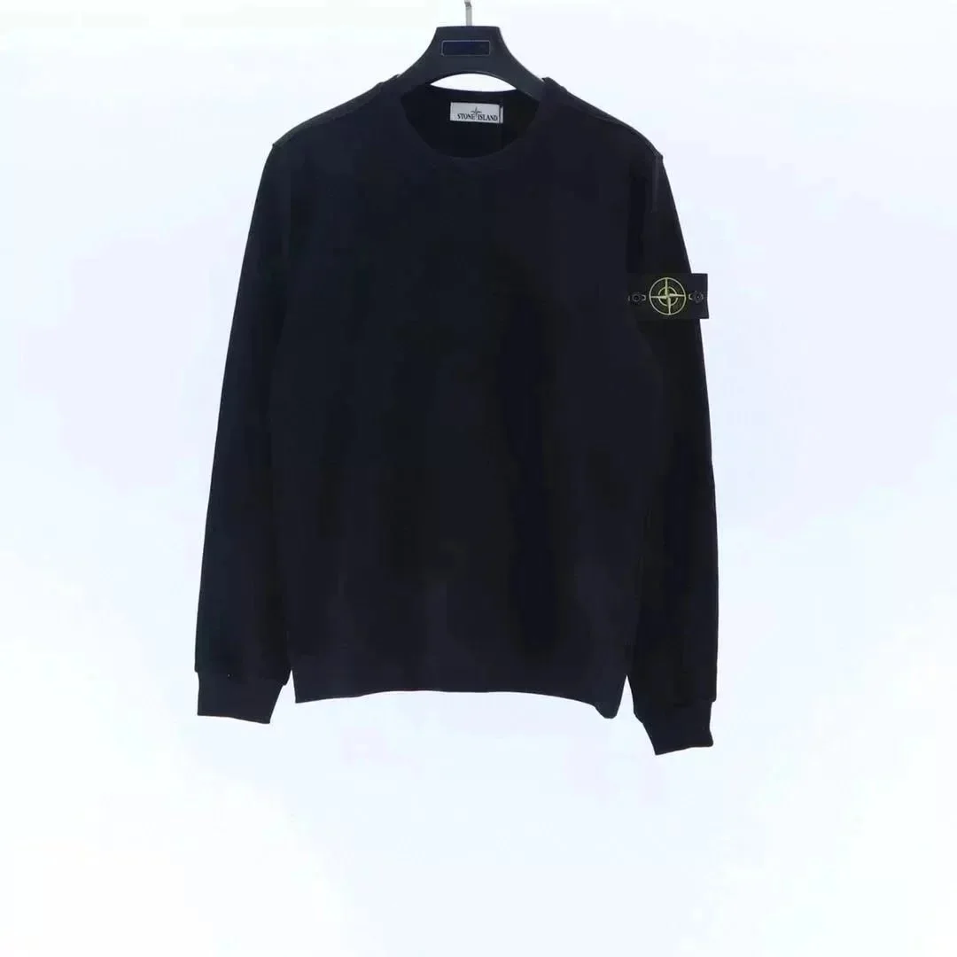 Stone Island Black Crewneck Sweatshirt
