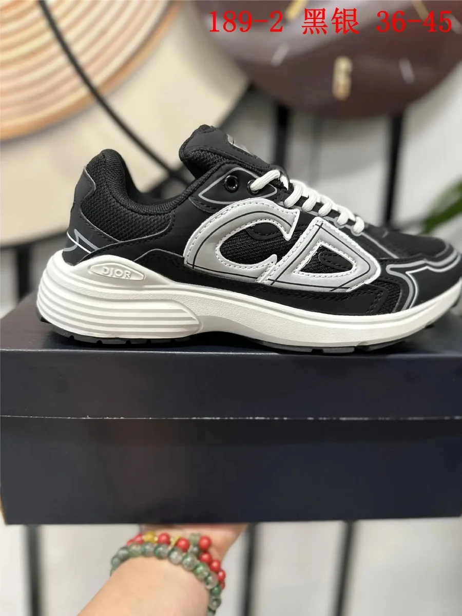 Dior Saddle Black Silver Sneakers