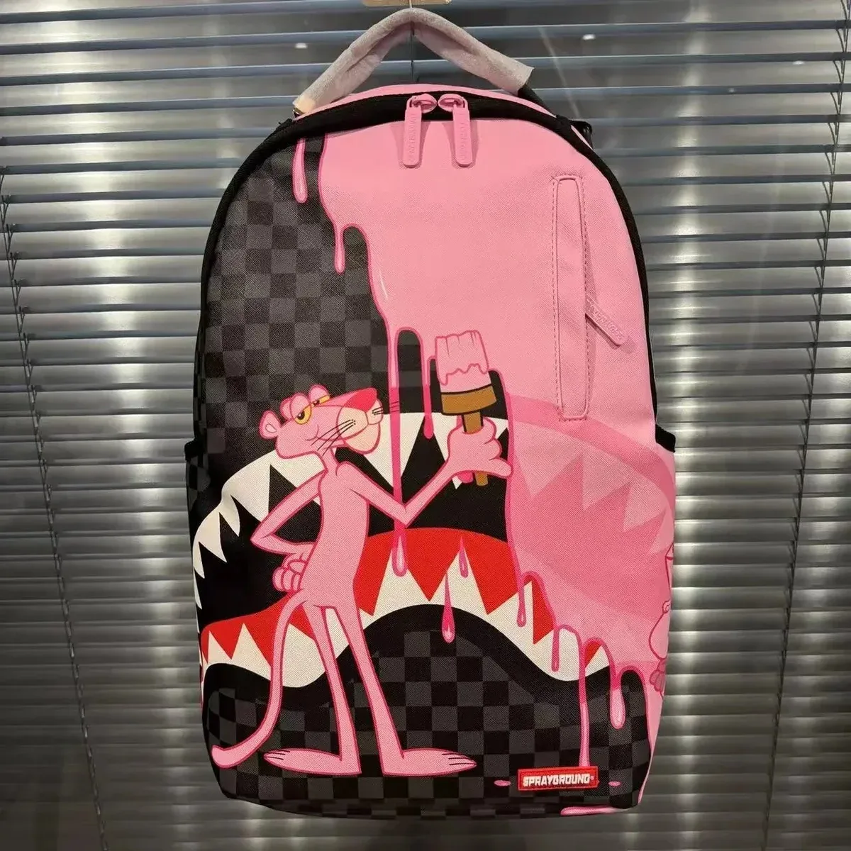Sprayground Pink Panther Backpack Black/Pink
