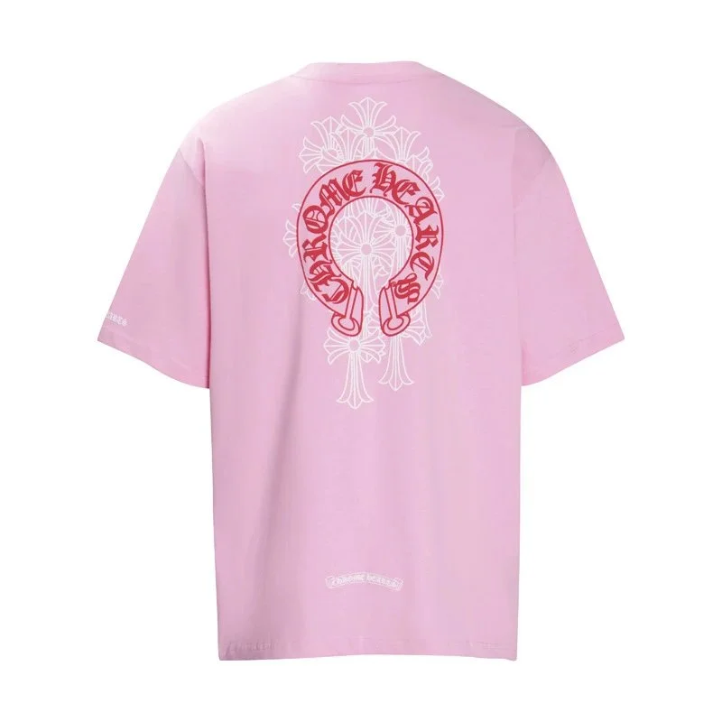 Chrome Hearts Pink Horseshoe T-Shirt
