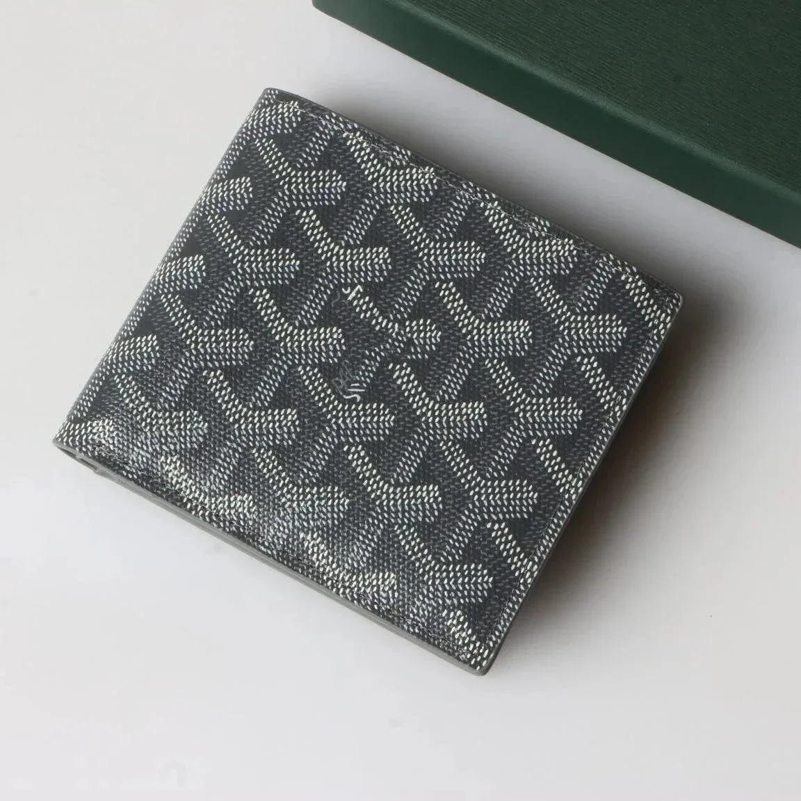 Goyard Saint Louis Black & White Leather Wallet