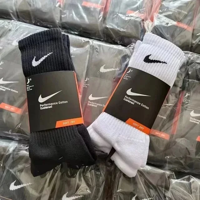 Nike Performance Cotton Socks Black/White